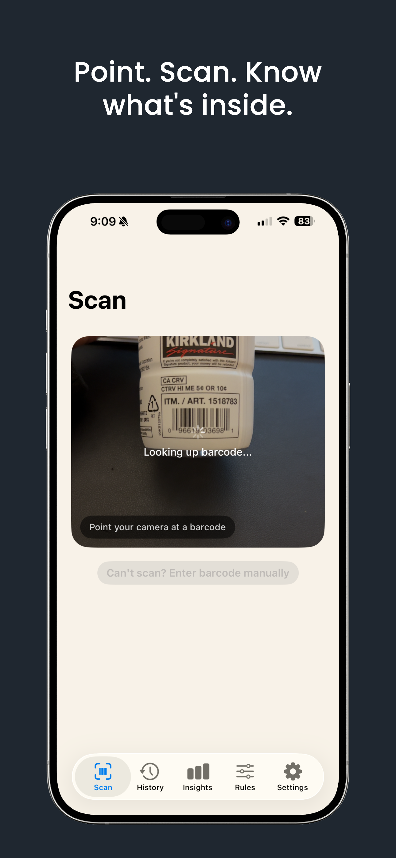 CartKind Barcode Scanner