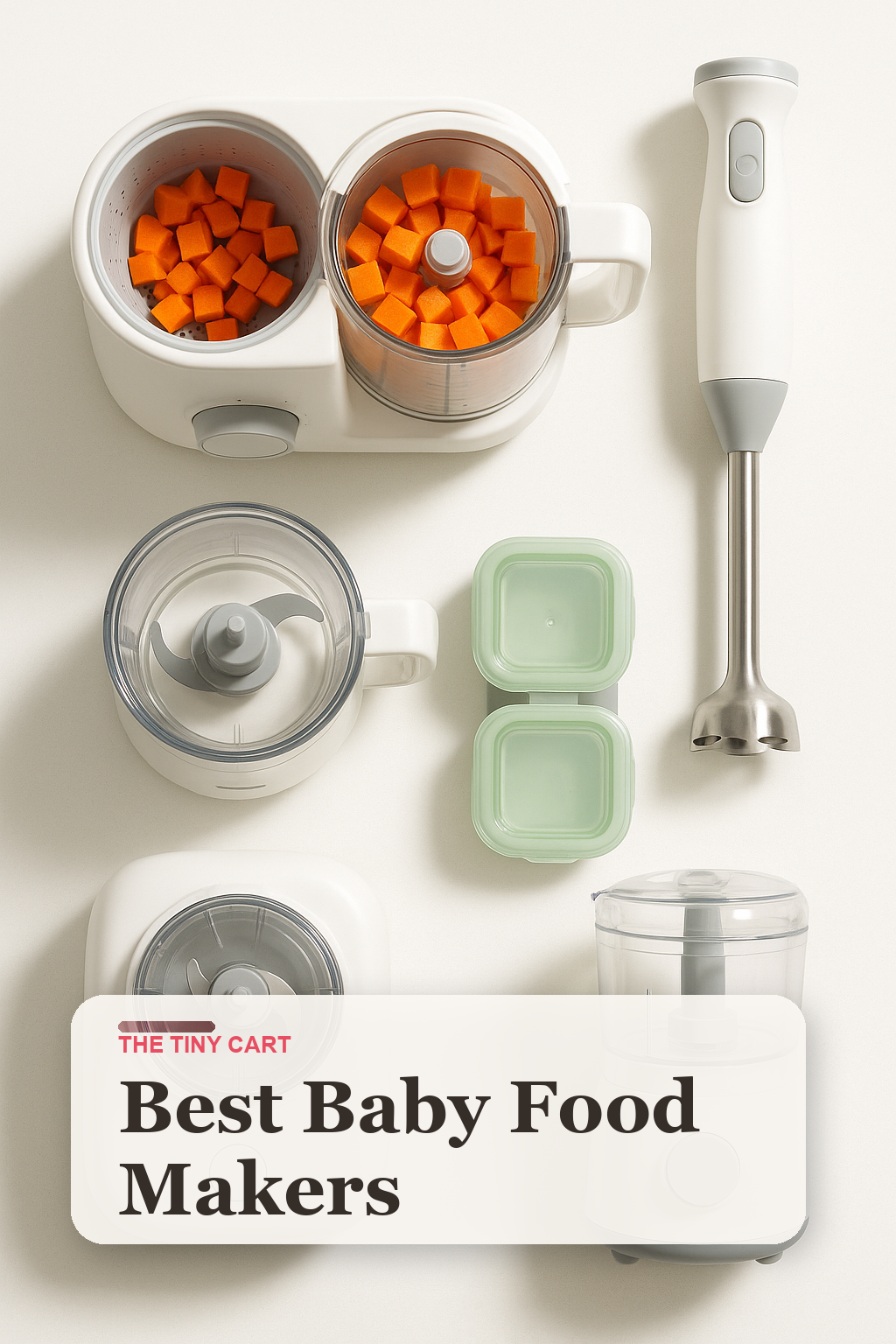 Pinterest cover for best baby food makers and blenders