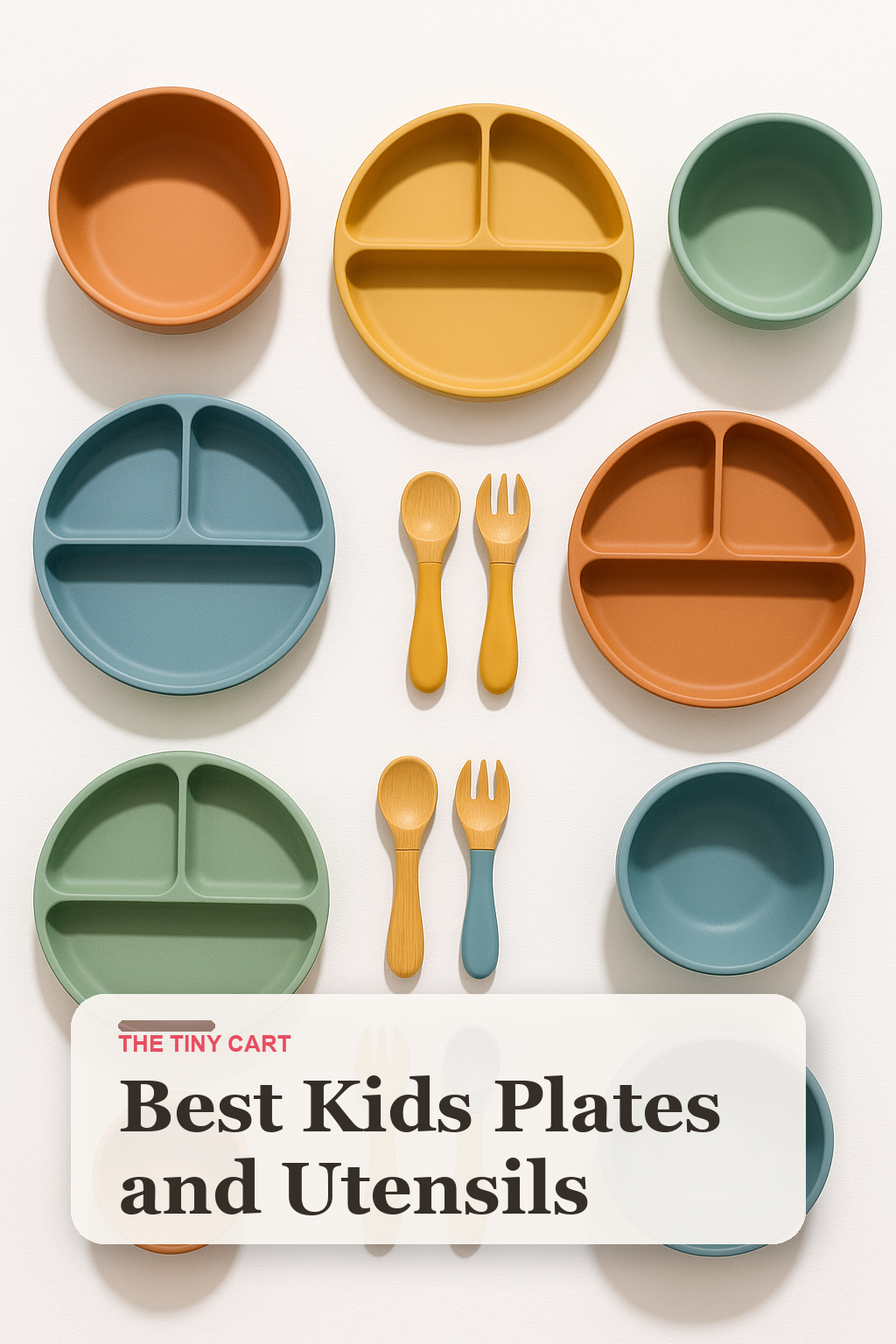 Pinterest cover for kids plates and utensils