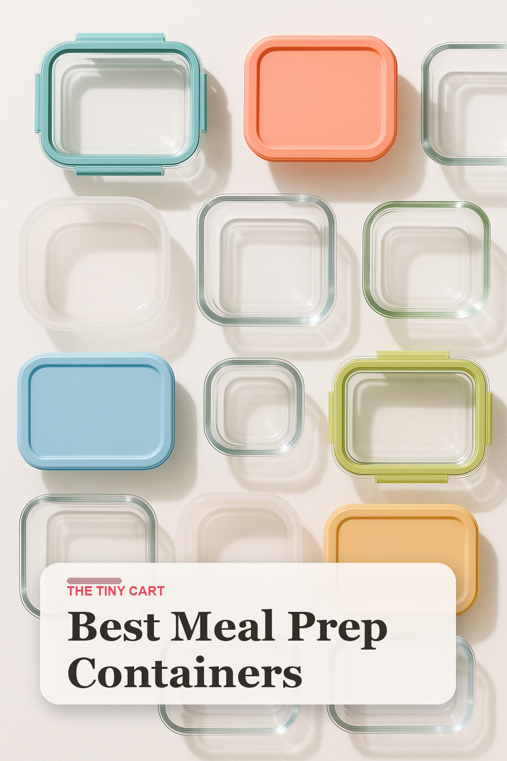 Pinterest cover for family meal prep containers