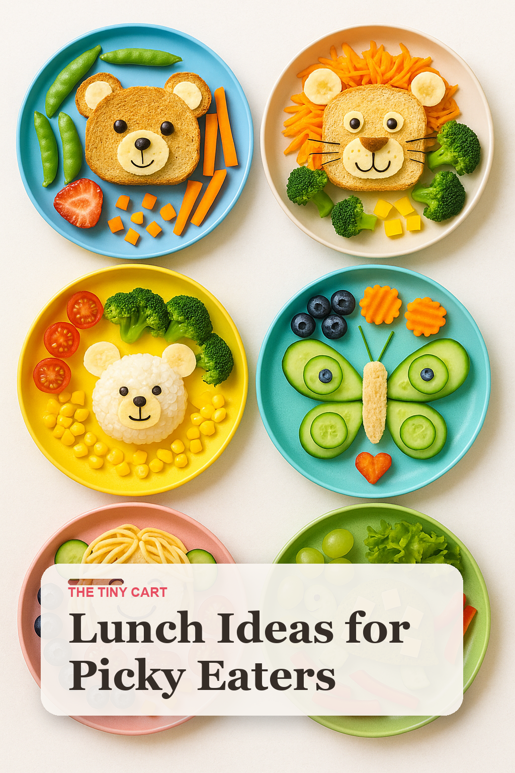 Pinterest cover for picky eater lunch ideas