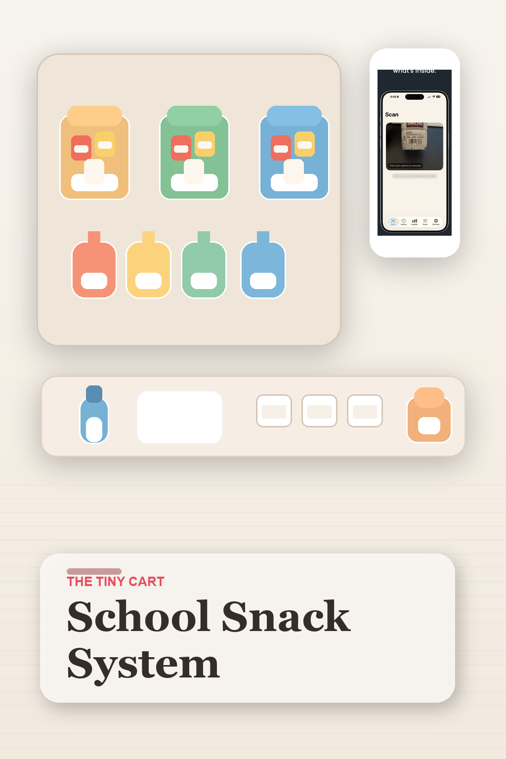 Pinterest cover for school snack system organization